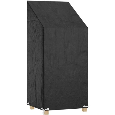Image of vidaXL Graden Chair Cover 8 Eyelets 65x65x110/150 cm Polyethylene