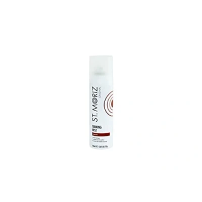 Image of St Moriz Original Instant Tanning Mist in Medium Fast Drying Vegan Fake Tan Wash Off Guide Colour for a Golden Glow Dermatologically Tested Cruelty Free 150ml