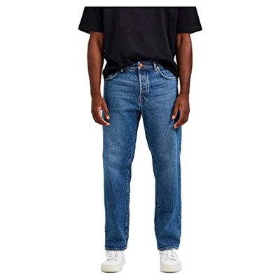 Image of SELECTED HOMME Men&#039;s Slhloose Kobe 24303 Mb Washed JNS W Noos Jeans, Medium Blue (Medium Denim), 36 W/34 L