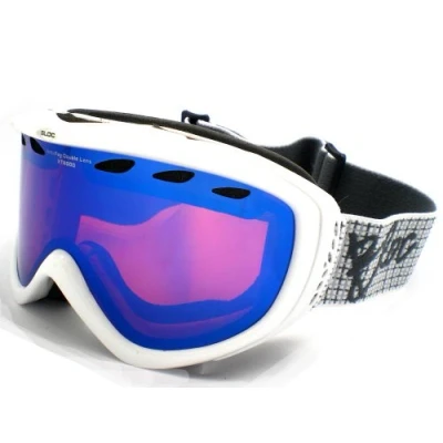 Image of Bloc Goggles RSW13 White Mars Visor Lens Mirrored
