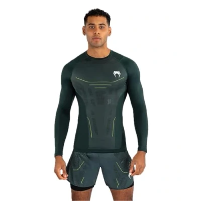 Image of Venum Technical 3.0 Long Sleeve Rashguard Forest Green XXL