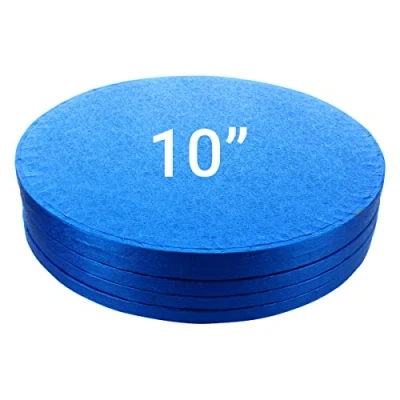 Image of Culpitt Cake Boards, Dark Blue 10&quot; Drum, Round 10 Inch (254mm) 0.5 (13mm) Thick Pack of 5