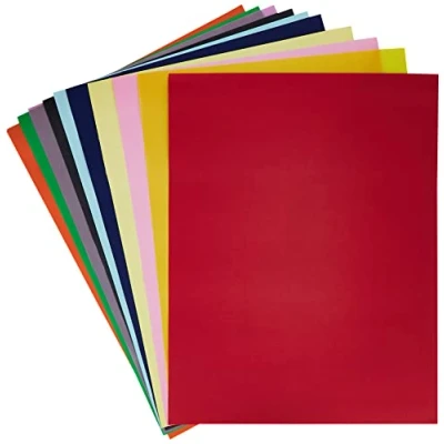 Image of Clairefontaine Ref 384099C Maildor Coloured Poster Paper Roll (Pack of 12 Sheets ) 50 x 65cm in Size, 90gsm Paper, Deep Dyed Colours Assorted