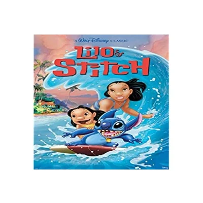 Image of Lilo and Stitch Wave Surf Unisex Poster Multicoloured Paper 61 x 91.5 cm Disney Fan Merch Films