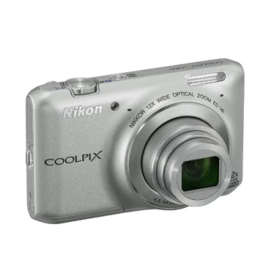Image of Nikon COOLPIX S6400 Compact Digital Camera Silver (16MP, 12x Optical Zoom) 3 inch LCD (Renewed)