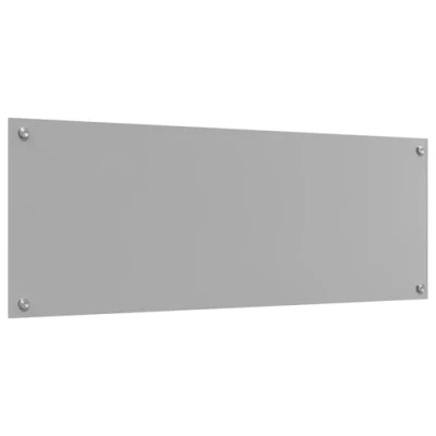 Image of vidaXL Kitchen Backsplash Light Grey 110x40x0.6 cm Tempered Glass