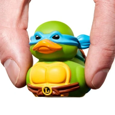 Image of TUBBZ Mini Leonardo Collectible Vinyl Rubber Duck Figure Official TMNT Merchandise Action TV, Movies &amp; Video Games