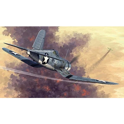 Image of Hobbyboss 1:48 Scale F4U 1 Corsair Early Version Model Kit (Grey)