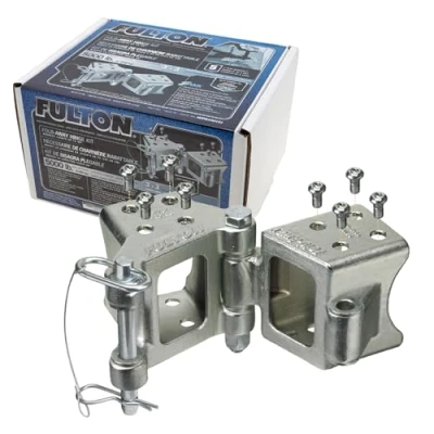 Image of Fulton HDPB330101 Fold Away Bolt On Hinge Kit for 3&quot; x Trailer Beam 5,000 lb. Weight Capacity