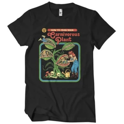 Image of Steven Rhodes Officially Licensed Carnivorous Plant Mens T Shirt (Black), XXX Large