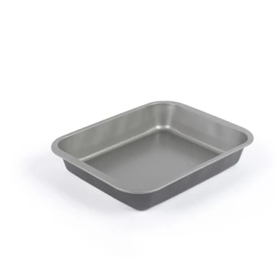Image of Salter Essentials 36 cm Roasting Tray Non Stick Coating, Rectangular Roaster, Dishwasher Safe, Easy to Clean, Made in The UK, Durable Vegetable Pan, Lightweight, PFOA Free, BW13668