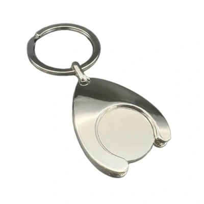 Image of xbiez Metal Coin Key Wallet Chains Pendant Practical Keychain for Shopping Trolleys Keyrings Ornament Backpack