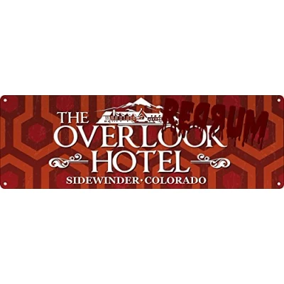 Image of Grindstore The Overlook Hotel Slim Tin Sign 30.5 x 10.1cm