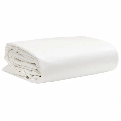 Image of vidaXL Tarpaulin White 6x8 m 650 g/m²