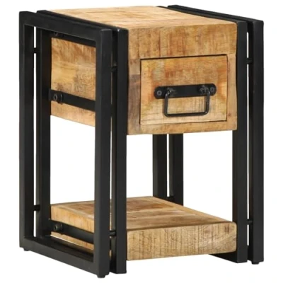 Image of vidaXL Nightstand 40x40x40 cm Solid Mango Wood