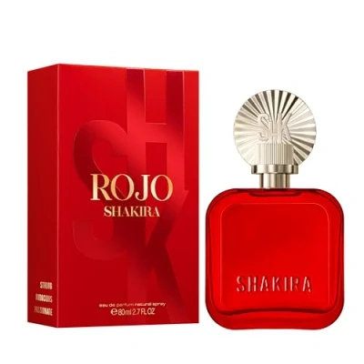 Image of Shakira Perfumes ROJO by Eau de Parfum for Women Long Lasting Powerful, Sensual and Charming Scent Floral, Spicy Amber Notes Ideal Day Wear 50 ml