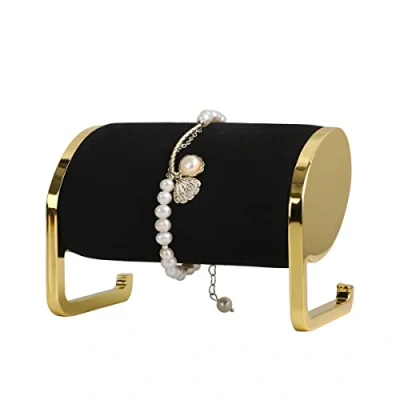 Image of GemeShou Black velvet bracelet display for selling, bangle organizer and storage show, watch holder Stand gold jewelry woman【Bracelet 】