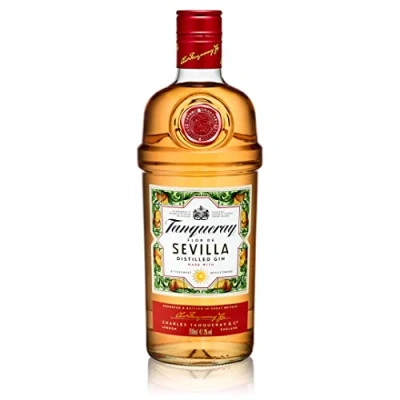 Image of Tanqueray Flor De Sevilla Gin 41.3% vol 70cl Zesty Citrus &amp; Orange Flavoured with Seville Botanicals Enjoy in a Glass Ice Tonic