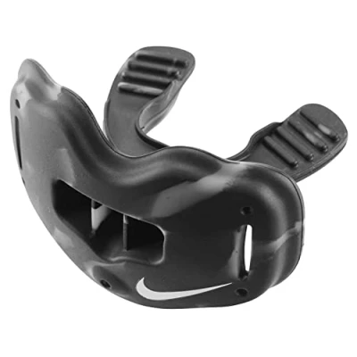 Image of Nike Alpha Lip Protector Football Mouthguard Black White