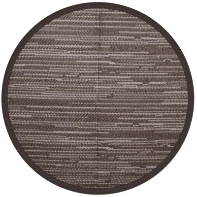 Image of vidaXL Outdoor Carpet ARAKIL Brown Ø160 cm PP