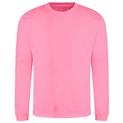 Image of AWDis Men&#039;s Sweat Sweatshirt, Pink (Candyfloss Pink), XX Large