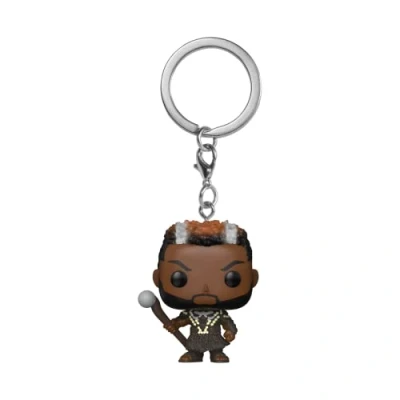 Image of Funko POP! Keychain Black Panther: Wakanda Forever M&#039;Baku Novelty Keyring Collectable Mini Figure Stocking Filler Gift Idea Official Merchandise Movies Fans Backpack Decor