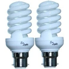 Image of Eco Lights New Compact Mini Range 20 WATT BC Daylight Energy Saver Twin Pack Full Spectrum Bulbs