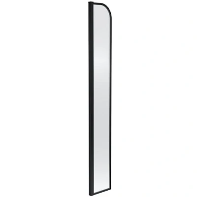 Image of Hudson Reed Arched Return Panel 230mm 8mm Black