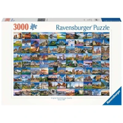 Image of Ravensburger 99 Beautiful Places in Europe 3000 Piece Jigsaw Puzzle for Adults &amp; Kids Age 12 Up