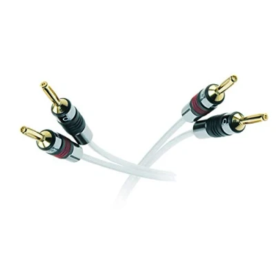 Image of QED Silver Anniversary XT Speaker Cable Terminated with Airloc Forte Banana Plugs (3 metres, Terminated)