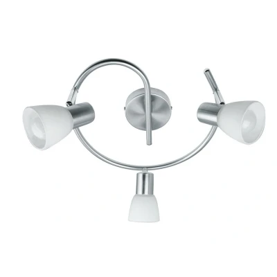 Image of SPOT 3 light Multi Arm Semi Flush Ceiling Nickel 32x15cm