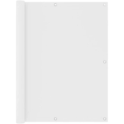 Image of vidaXL Balcony Screen White 120x300 cm Oxford Fabric