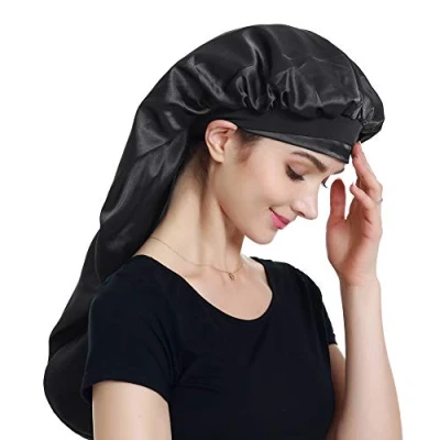 Image of Alnorm Large Satin Cap for Braids, Natural Hair, Curly Hair Sleeping