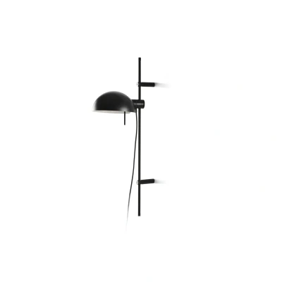 Image of Matilda Adjustable Dome Wall Lamp Black 1x E14