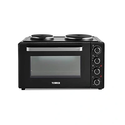 Image of Tower 42 Litre Mini Oven with Hot Plates Black