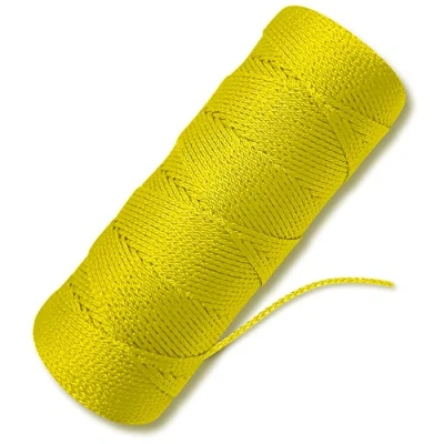 Image of Yellow Mason Line String #18 Braided Nylon 250 Ft Length Twine for Gardening Or Masonry Tools Perfect Construction A Level,