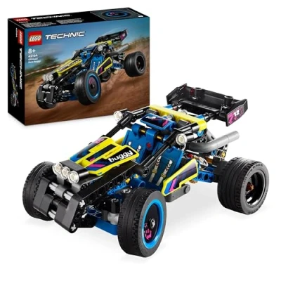Image of LEGO Technic Off Road Race Buggy, Car Vehicle Toy for Boys and Girls aged 8 Plus Years Old, Rally Model Building Kit with Realistic Features, Small Gift Kids 42164