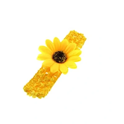 Image of Zac&#039;s Alter Ego Baby/Children&#039;s Crochet Headband with Sunflower