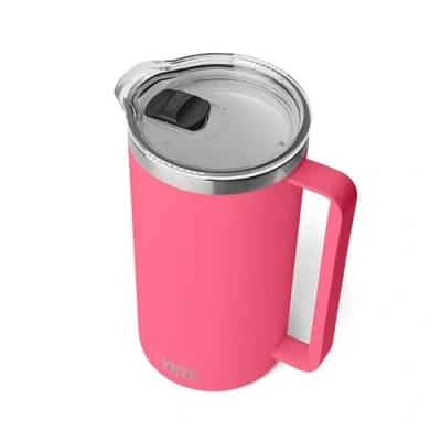 Image of YETI Rambler Pitcher, Vacuum Insulated, Stainless Steel with MagSlider Lid, Tropical Pink, 64 oz (1892 ml)