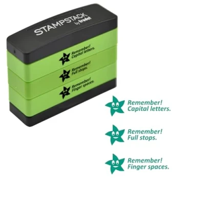 Image of Trodat 3 in 1 Teacher Stamp For Marking Children’s Schoolwork And Homework Grammar Version 1,44mmx13mm