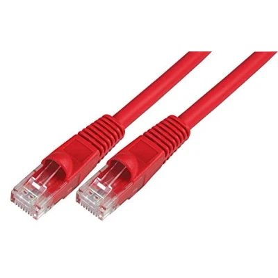 Image of Pro Signal PSG91526 Snagless Cat6 UTP LSOH Ethernet Patch Lead, Red 0.2m