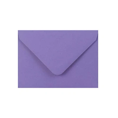 Image of C6 Coloured envelopes for A6 Greeting Cards Wedding Invitation Crafts 114x162mm Pack of 30 (Purple)