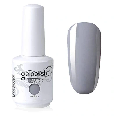 Image of Vishine Gelpolish UV LED Soak Off Varnish Color Gel Nail Polish Manicure Salon Grey(1441)