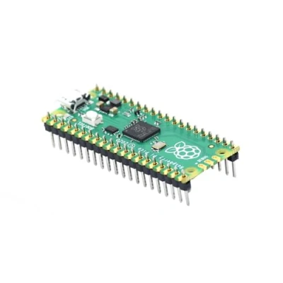 Image of Raspberry Pi Pico Board with soldered Header RP2040 Microcontroller Development Pre Headers