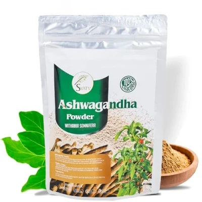 Image of SVATV Ashwagandha Powder Indian Ginseng Withania Somnifera Raw from India 227g Half Pound