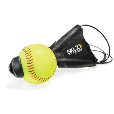 Image of SKLZ Hit A Way Batting Swing Trainer for Baseball and Softball, Black/Yellow