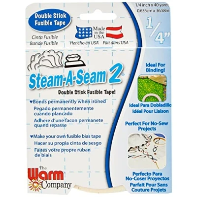 Image of Warm Company 5509 Steam A Seam Double Stick Fusible Web, Multi Colour