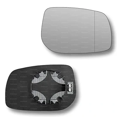 Image of Less4spares Replacement Wing Mirror Glass Right Compatible with Toyota Auris 2006 2012 CLIP ON Driver Off side Heated Blind Spot
