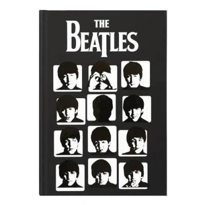 Image of Grupo Erik A5 Notebook The Beatles Dotted Journal, Notebook, Bullet Journal Notebooks A5, Notepads Notepad, Sketchbook Gifts
