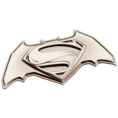 Image of Batman v Superman Deluxe Pewter Lapel Pin